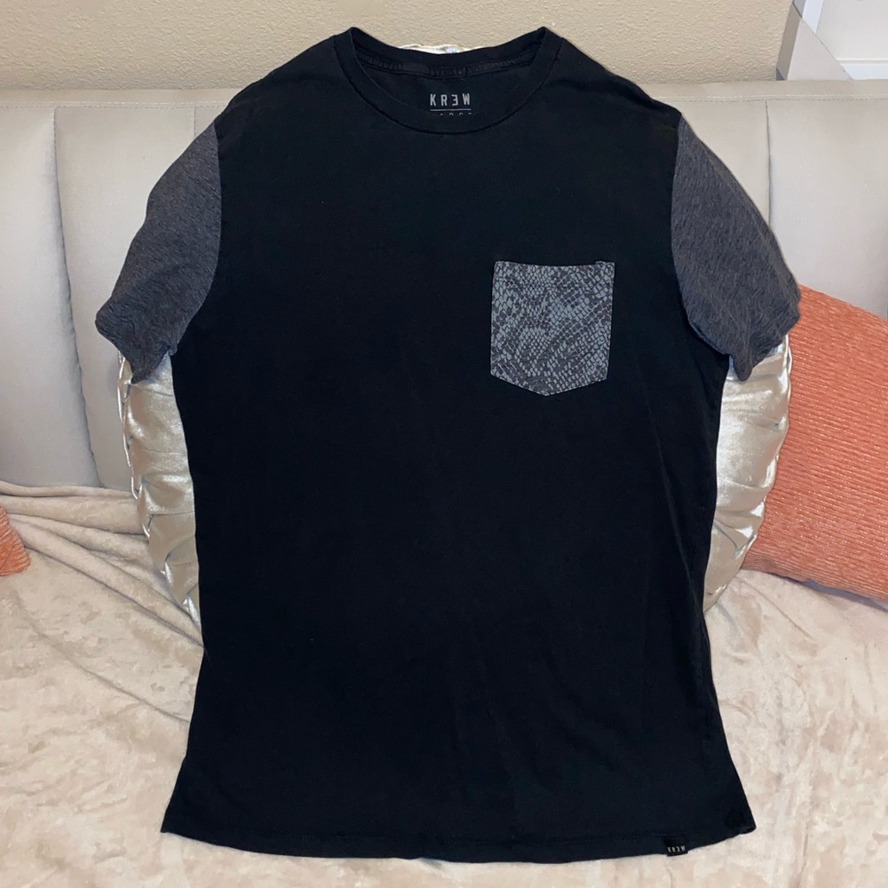 MENS KR3W T-SHIRT (BLACK/GREY)